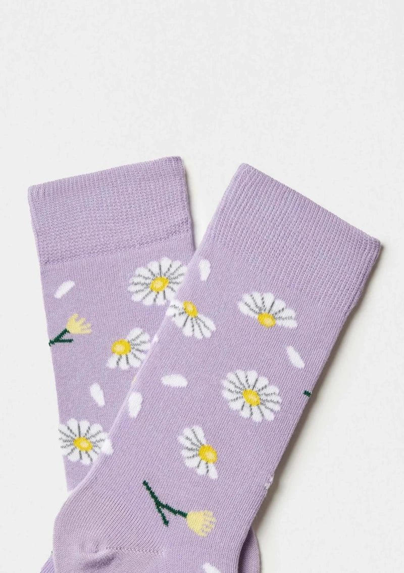 Chaussettes en coton - BeDaisy Violet