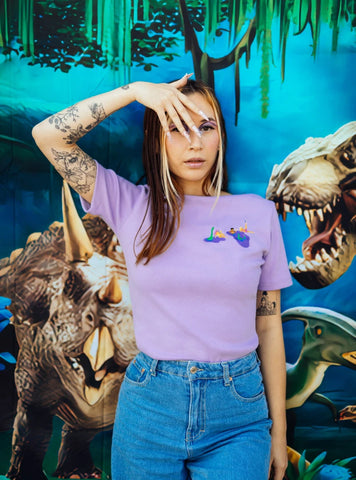 T-shirt en coton bio - Gang de dinos Badass