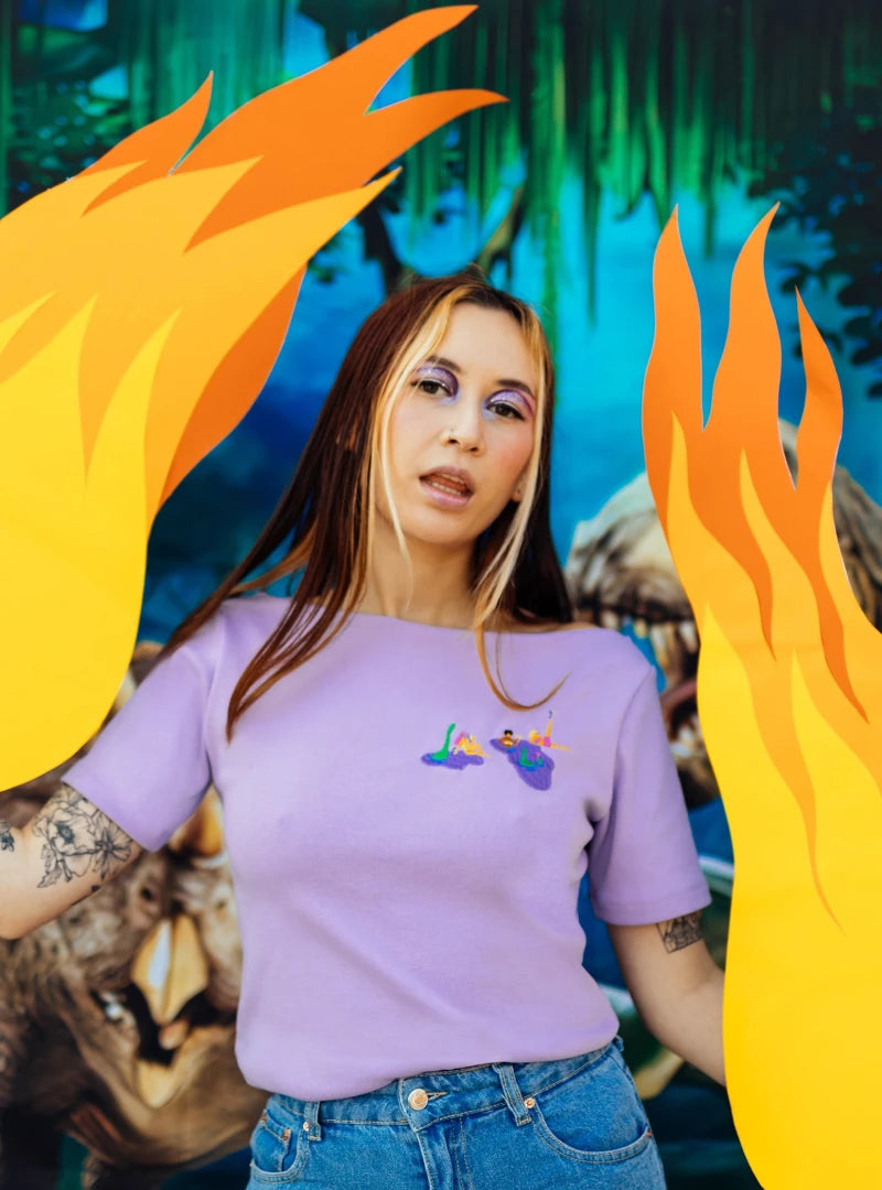 T-shirt en coton bio - Gang de dinos Badass