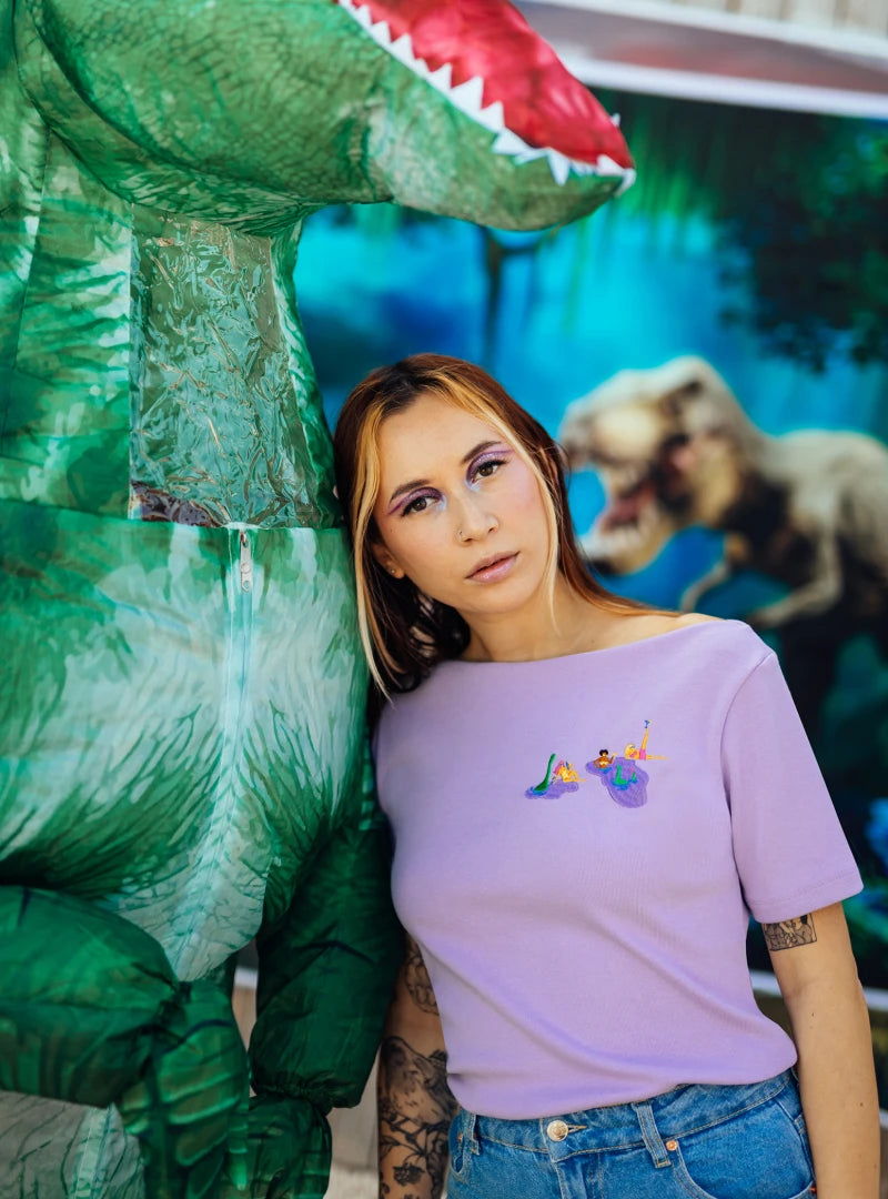 T-shirt en coton bio - Gang de dinos Badass