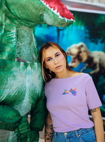 T-shirt en coton bio - Gang de dinos Badass
