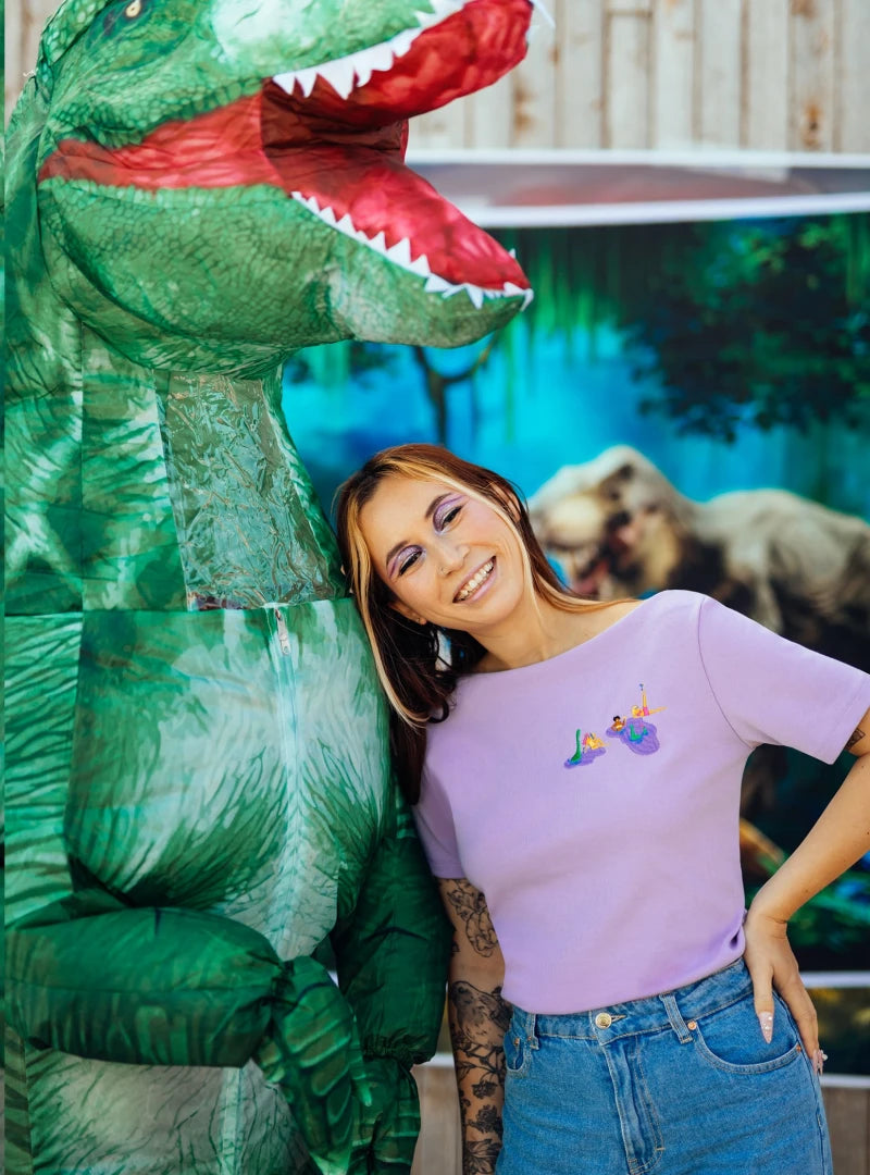 T-shirt en coton bio - Gang de dinos Badass