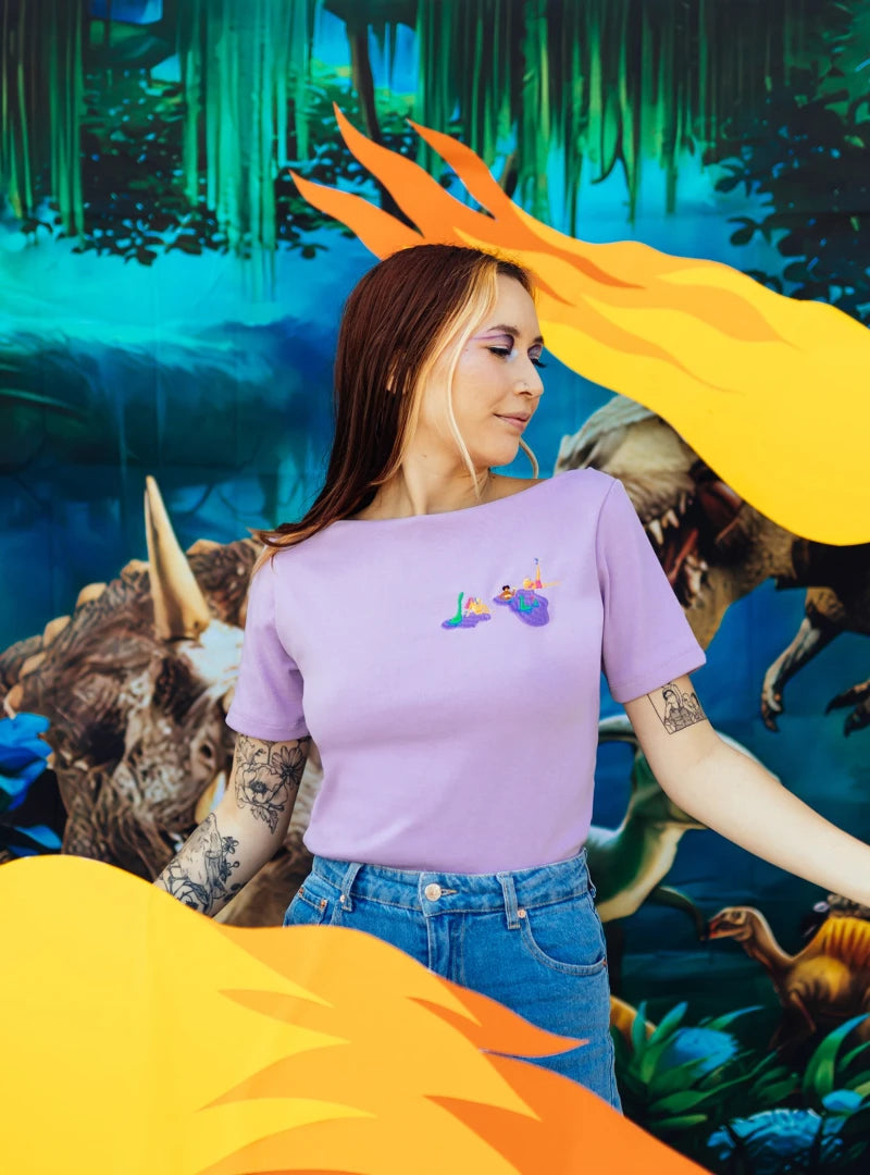 T-shirt en coton bio - Gang de dinos Badass