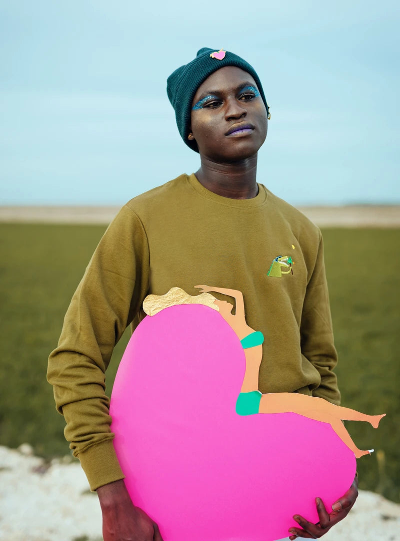 Sweat unisexe en coton bio – Dino Apéro