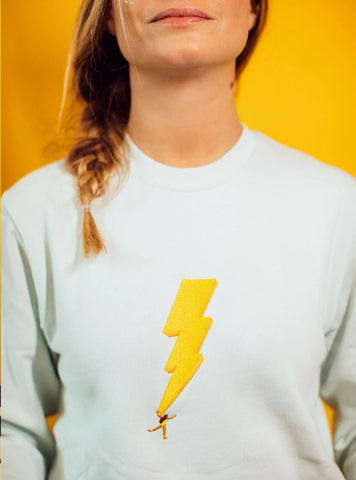 Sweat en coton bio unisexe – La foudre