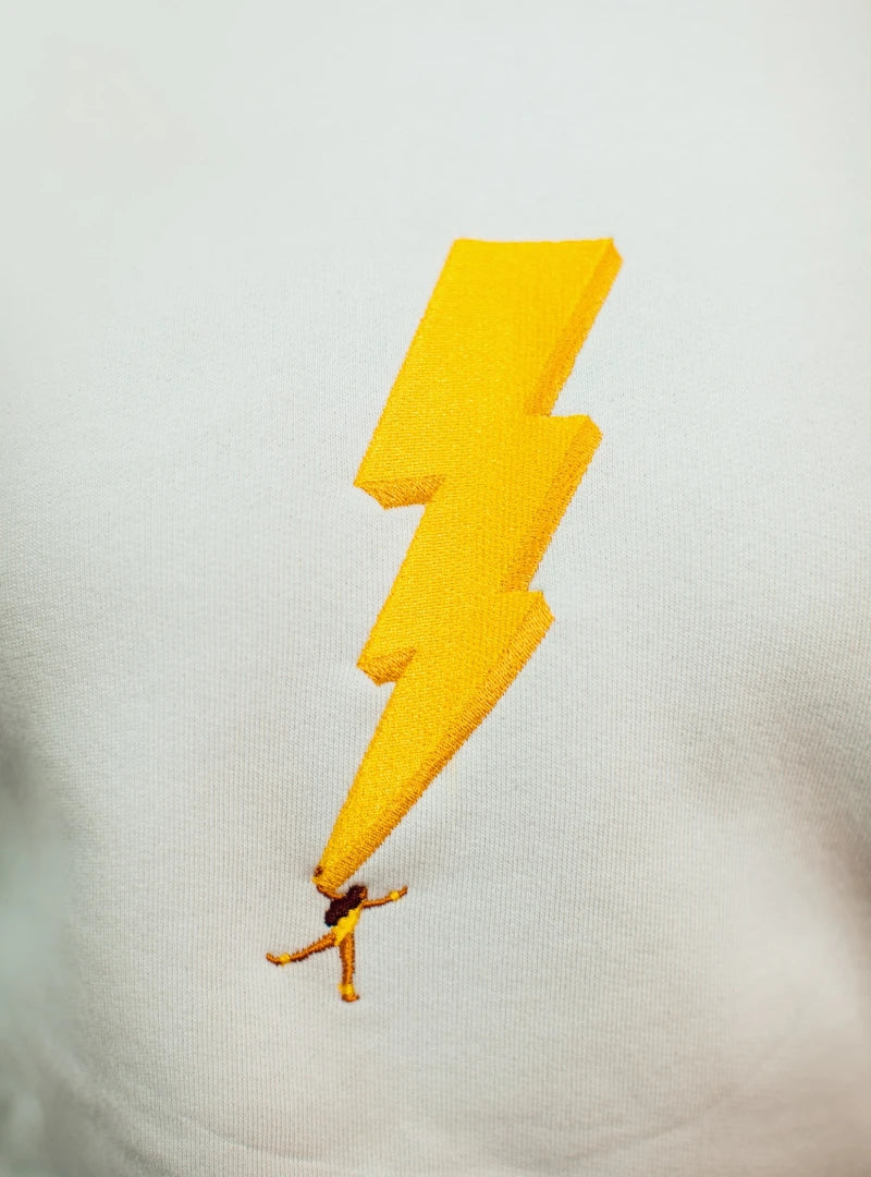 Sweat en coton bio unisexe – La foudre