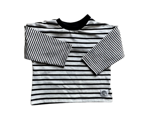 Tshirt Manches longues double rayures - Moomie