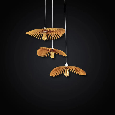 Cygnes Trio teinté chêne | Suspension