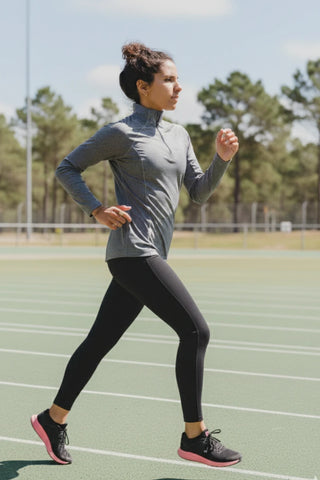 Pack "L'Endurante" Orion - T-shirt manches longues et legging long noir