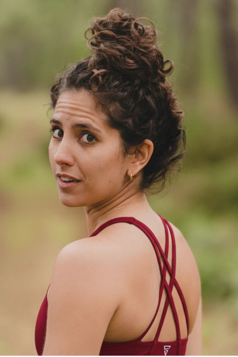 Pack spécial sport indoor  "La Lumineuse" Rouge - brassière et short