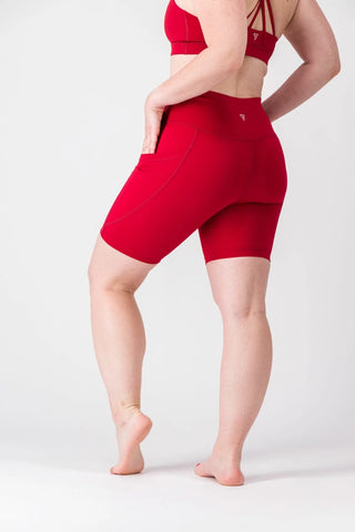Pack spécial sport indoor  "La Lumineuse" Rouge - brassière et short