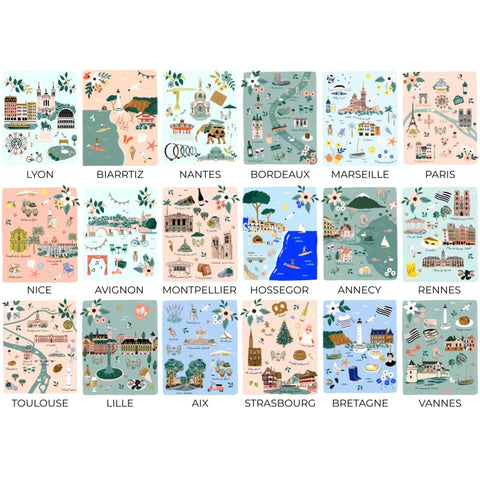 Annecy - Affiche illustration A3