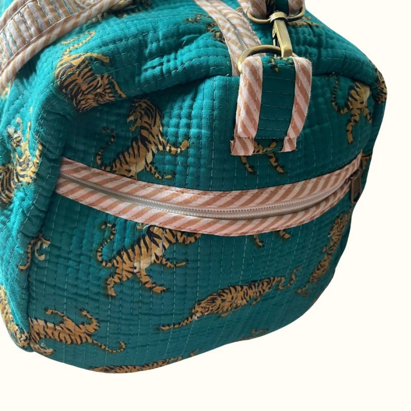 Sac à langer évolutif - "Dancing tiger in the bleu"