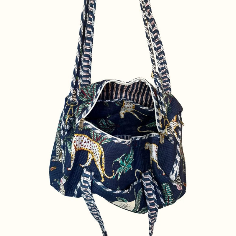 Sac de voyage matelassé "Midnight safari"