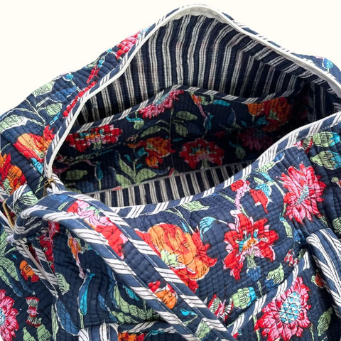 Sac de voyage matelassé – Indian Moonlight Flowers