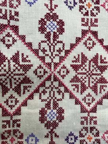 Sac Cabas jean et broderie main