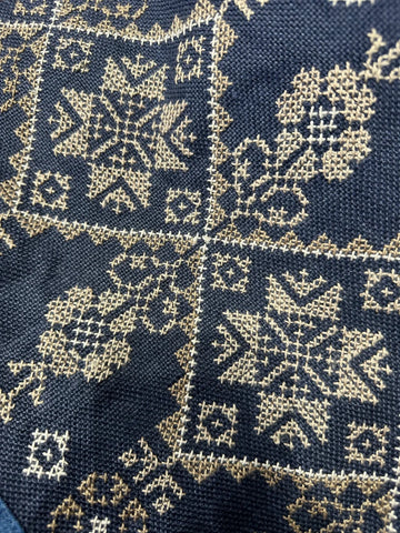 Sac Cabas jean et broderie main