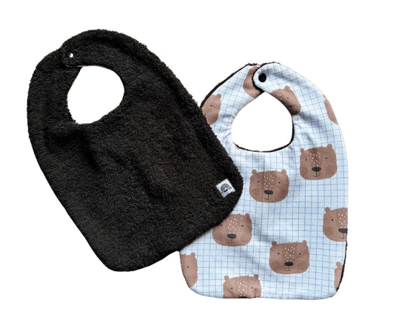Grand Bavoir Ours carreaux - Moomie