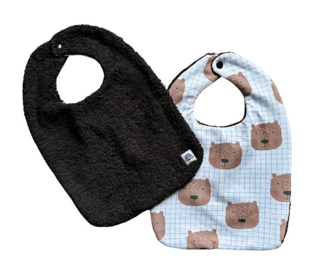 Grand Bavoir Ours carreaux - Moomie