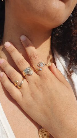 Bague pendentif Coeur Bienveillant