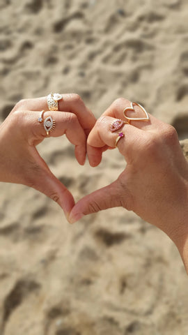 Bague pendentif Coeur Bienveillant