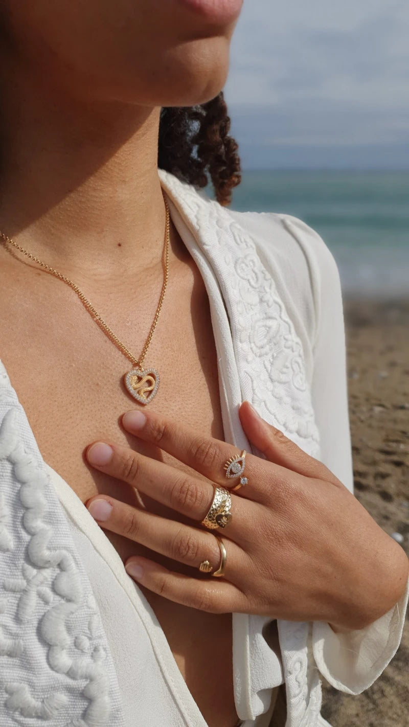 Bague pendentif Coeur Bienveillant