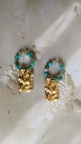 Boucles d'oreilles créoles eau - L'aigua