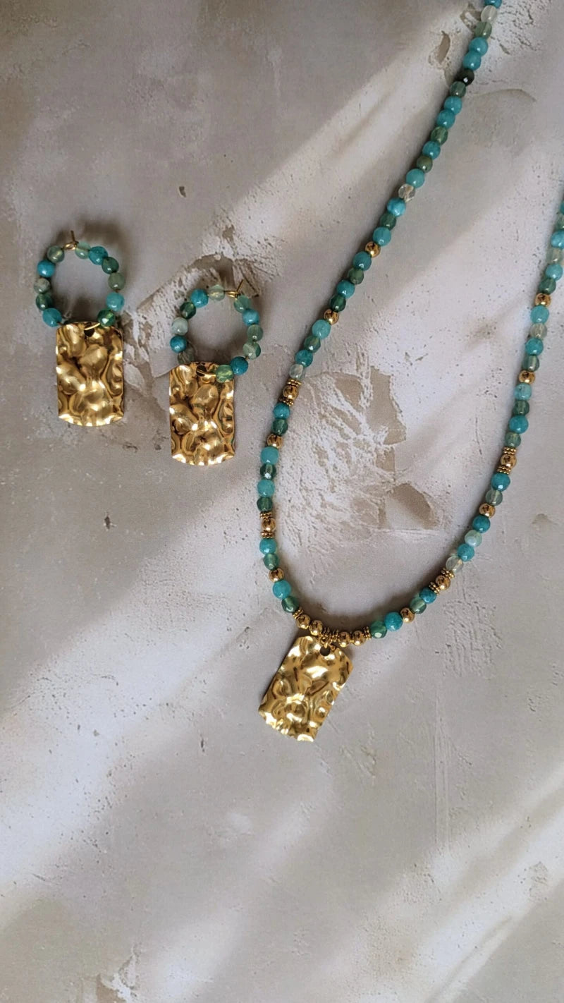 Boucles d'oreilles créoles eau - L'aigua