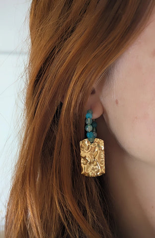 Boucles d'oreilles créoles eau - L'aigua