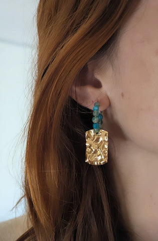 Boucles d'oreilles créoles eau - L'aigua