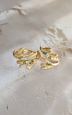 Bague feuilles d'olivier - L'olivera