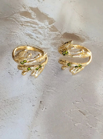 Bague feuilles d'olivier - L'olivera