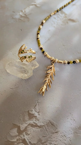 Bague feuilles d'olivier - L'olivera