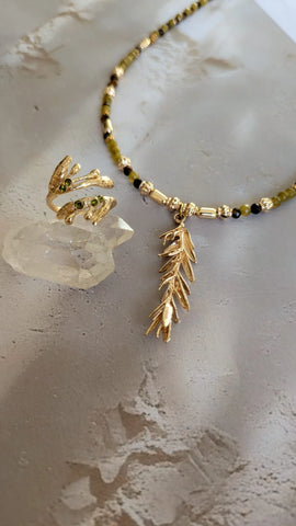 Bague feuilles d'olivier - L'olivera