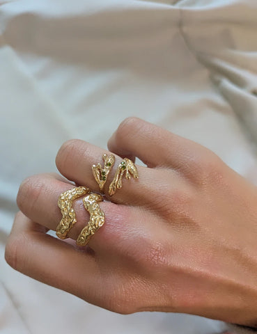 Bague feuilles d'olivier - L'olivera