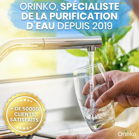 Filtre à Eau par Gravité 8,5L avec 4 Cartouches - Purificateur d'Eau avec Charbon Actif, Fontaine Filtrante pour Eau du Robinet, Eau de Pluie, Filtration Avancée