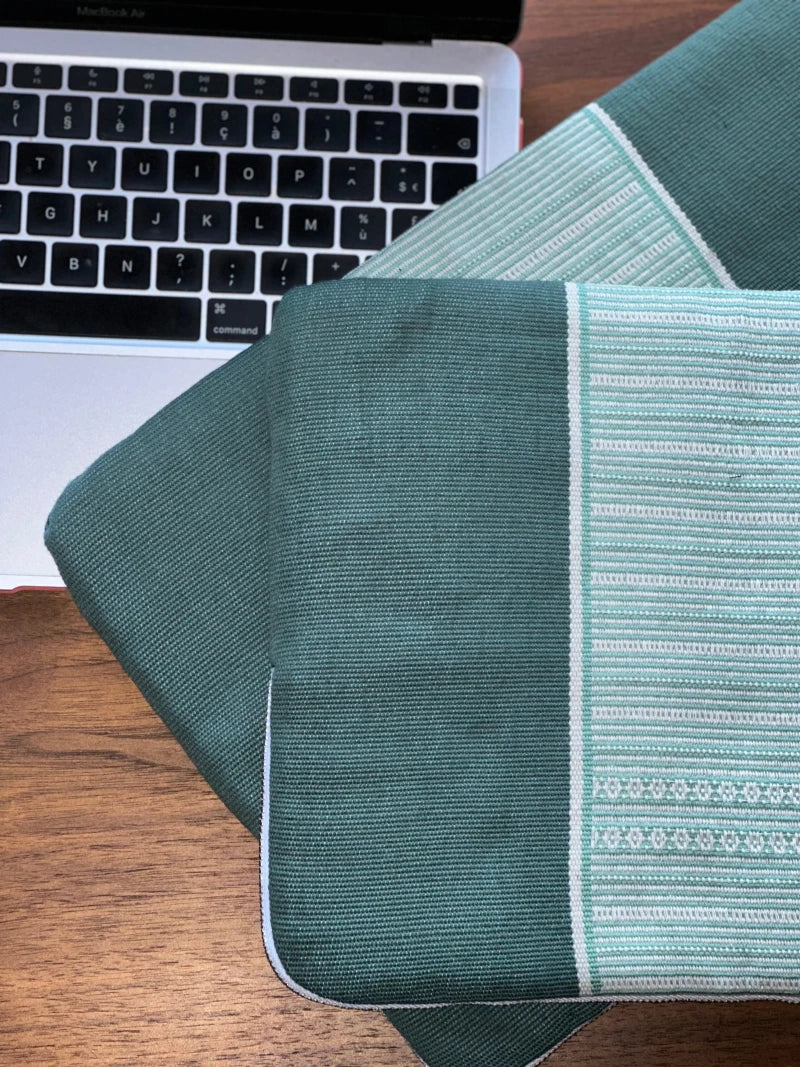 Housse d'ordinateur verte