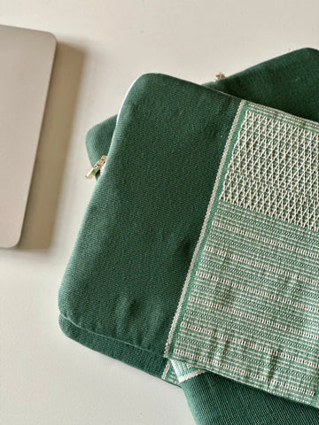 Housse d'ordinateur verte