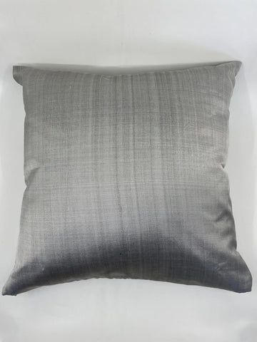 Housse de coussin Shan grise et rose