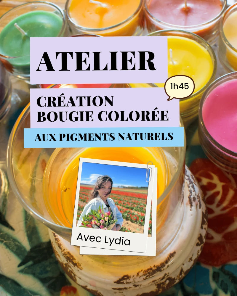 Atelier Création : Bougies végétales colorées