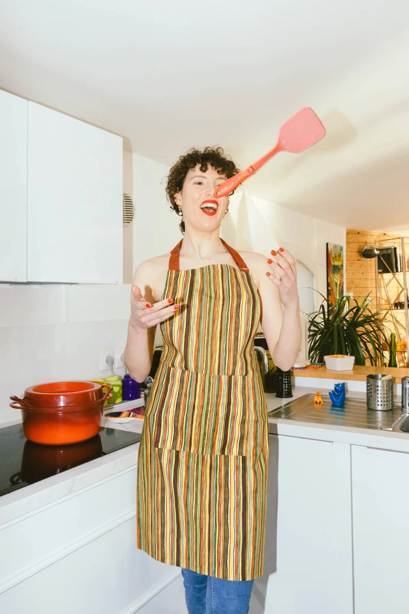 Striped Apron