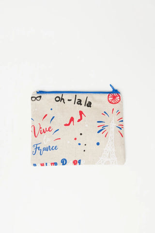Small Paris Zip Pouch