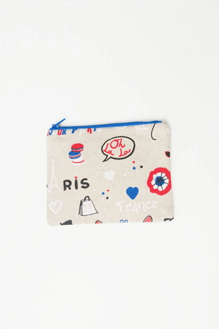 Small Paris Zip Pouch