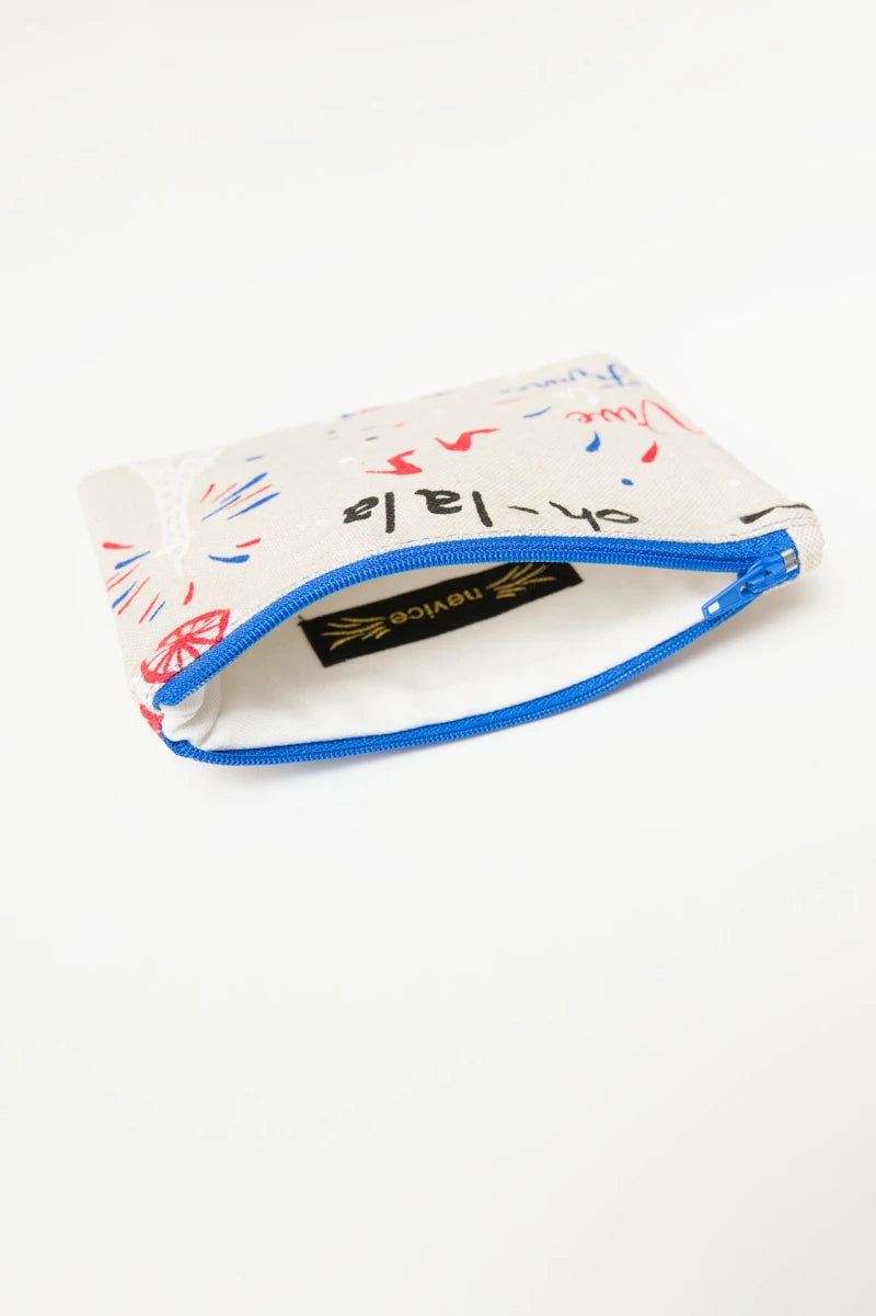 Small Paris Zip Pouch