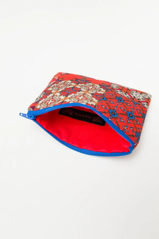 Small orange and blue Zip Pouch
