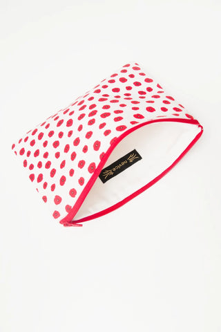 Papaveri Zip Pouch (red floral)