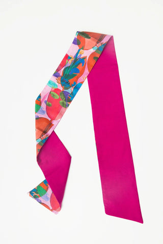Orange Pink Reversible Hairband