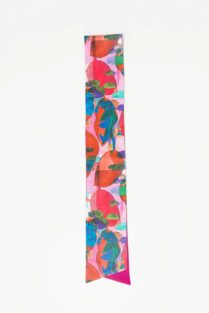 Orange Pink Reversible Hairband