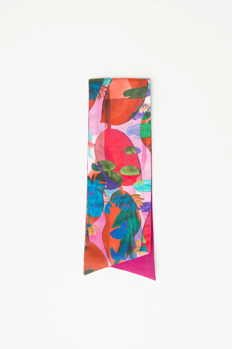 Orange Pink Reversible Hairband