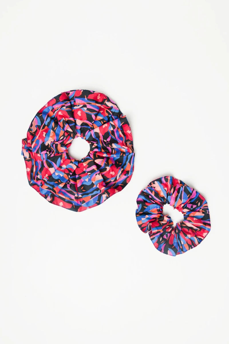 Red and blue Scrunchie